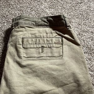 Prana green shorts size 14